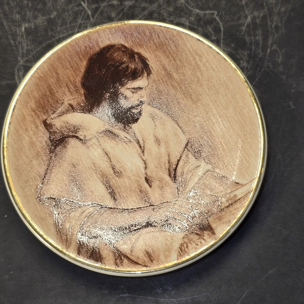 Francis Hook 1993 Roman Inc Japan Decorative‎ Collector Plate Jesus Scene